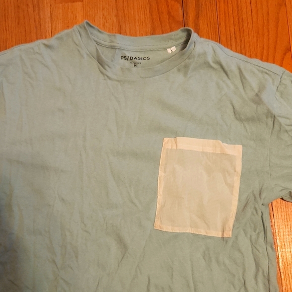 PacSun Light Blue Cotton Pocket T-Shirt Men's M - Picture 2 of 3